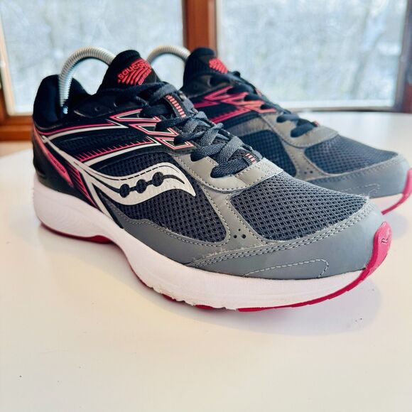 Saucony COHESION 14 Running Shoes Womens‎ Size 9 Sneakers BLACK/FUCHSIA Comfort - Picture 4 of 9